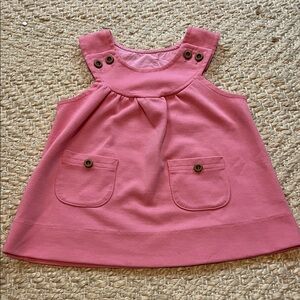 Beautiful Vintage Carter's Pink Dress with Buttons and Collar